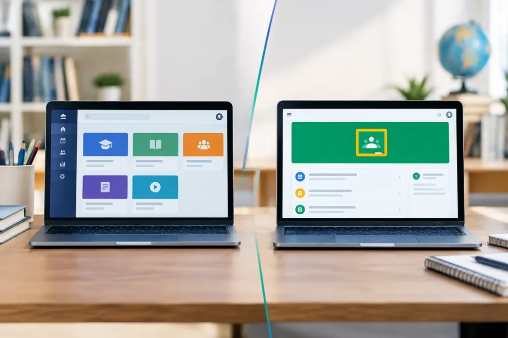 LMS έναντι Google Classroom για κάθε σχολείο